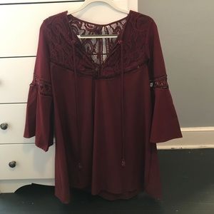 Maroon Shein Dress